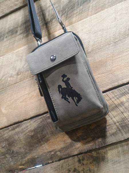 The Wyoming Crossbody Grey Purse
