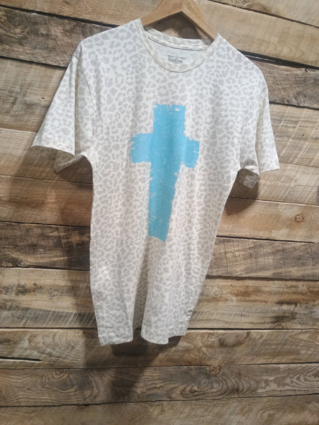 The Cross Leopard Cream Tee