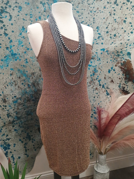 The Perfect Day Out Gold Dress