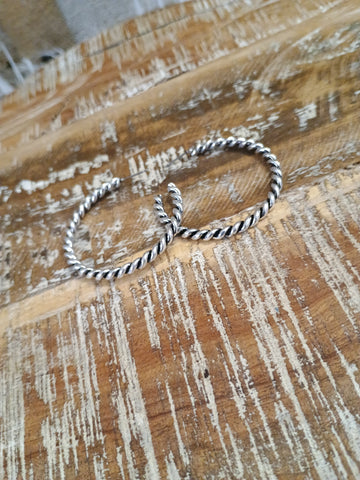 The Twisted Wire Medium Earrings