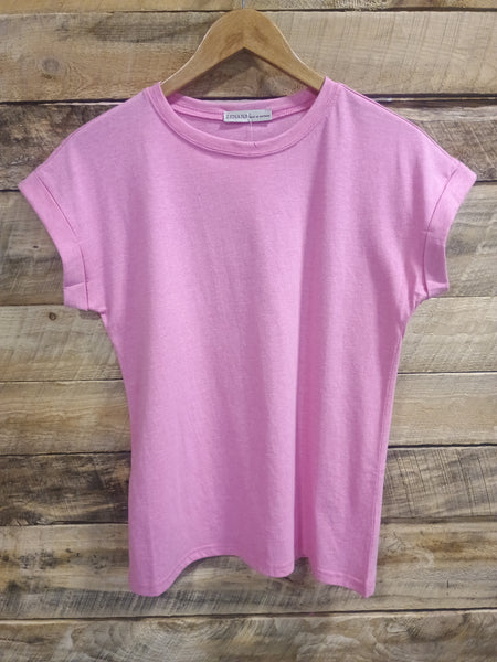 The Take It Basic Heathered Fuchsia Top