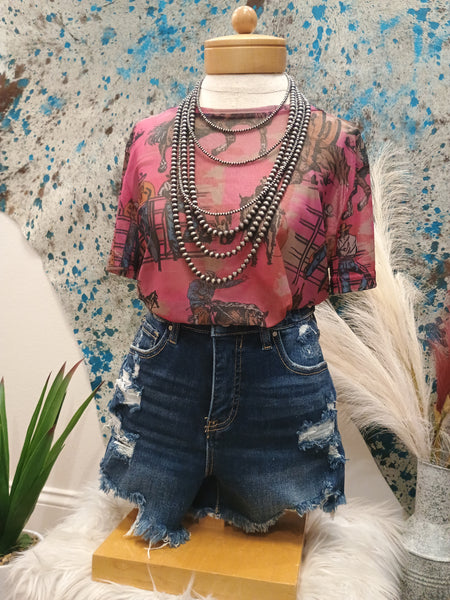 The Cowtown Couture Mesh Top