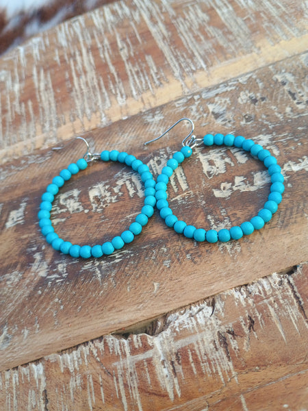 The Way Around Faux Turquoise Earrings