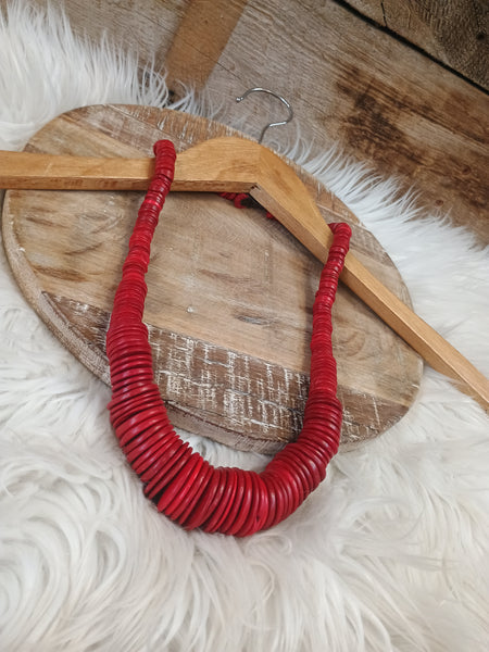 The Round Red Necklace