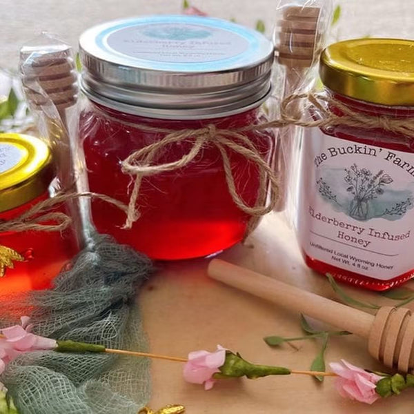 The Elderberry Infused Large Honey