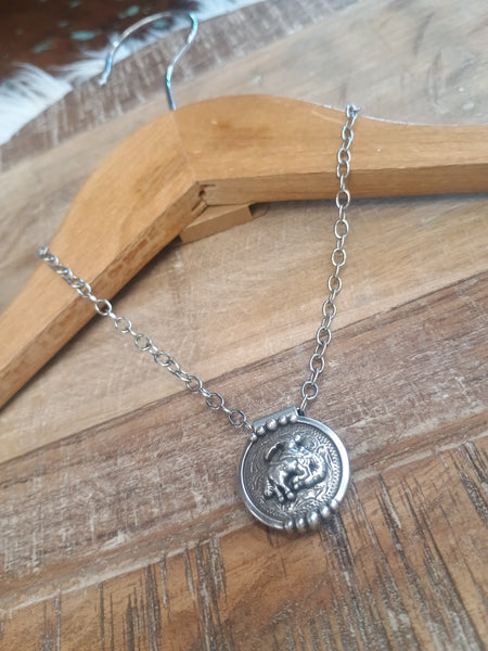 The Bronc Silver Necklace
