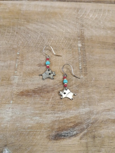 The Real Time Buffalo Earrings