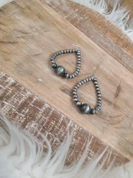 The Way To Navajo Pearl Silver Earrings