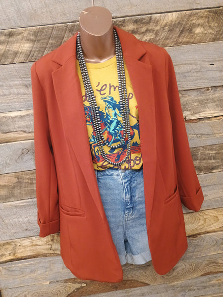 The Just Right Rust Blazer