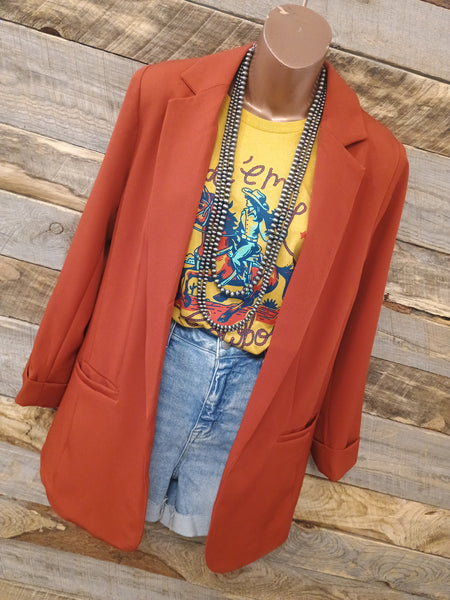 The Just Right Rust Blazer