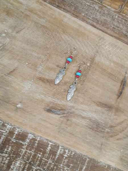 The Real Time Feather Earrings