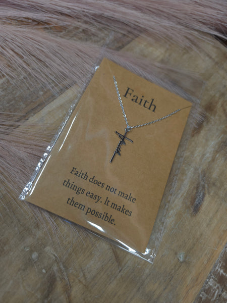The Faith Cross Waterproof Necklace