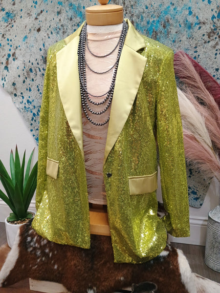 The Green Sequins Blazer
