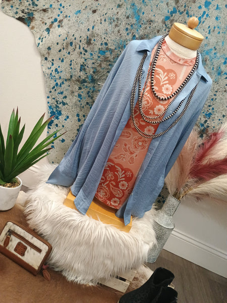 The Who Knows Look Denim Look Top