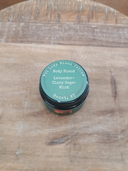 The Small Lavender, Clary Sage, and Mint Body Blend Tallow