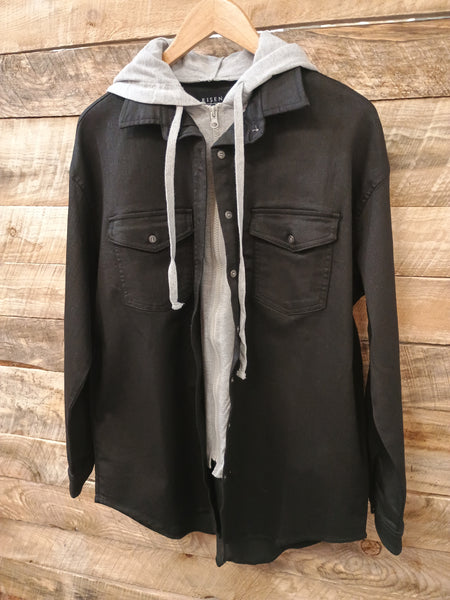 The Strong Days Zip Up Black Hoodie