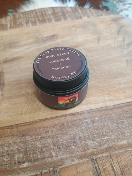 The Small Teakwood and Tobacco Body Blend Tallow
