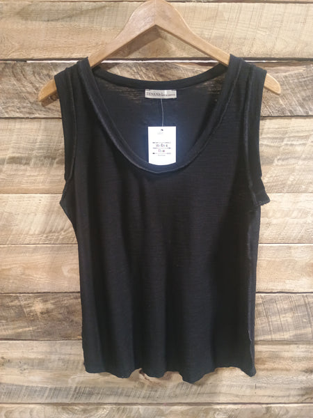 The New Way Black Tank Top