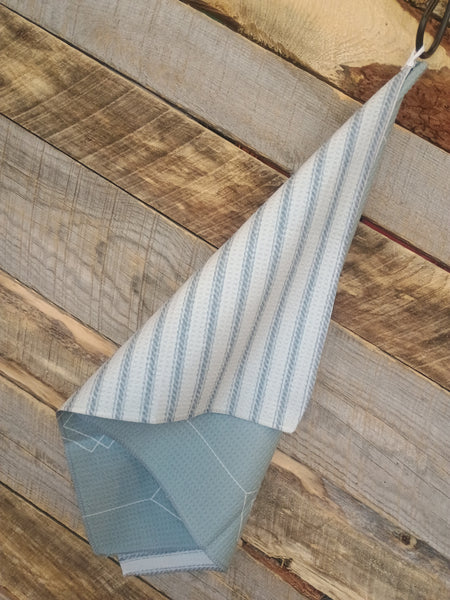 The Stipes and Arrows Sage Green Towel