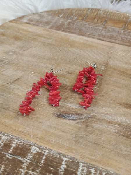 The Pieces Of This Red Earrings