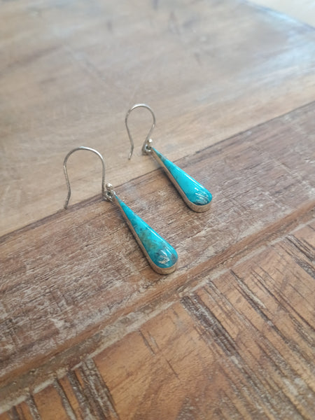The Simple Teardrop Turquoise Earrings