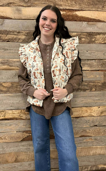 The Stop It Here Brown Sweater