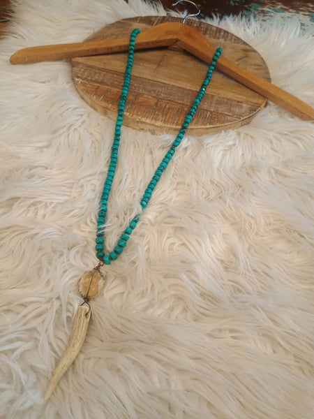 The Day Bone Tooth Turquoise Necklace