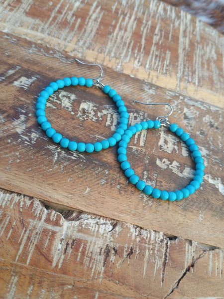 The Way Around Faux Turquoise Earrings