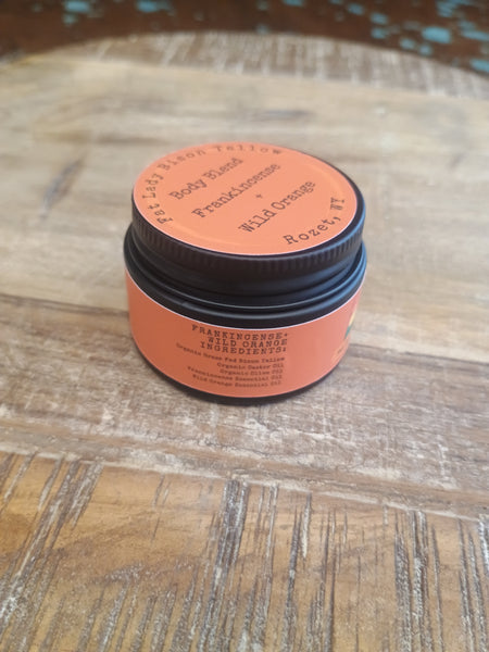 The Small Frankincense and Wild Orange Body Blend Tallow