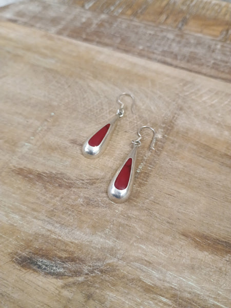 The Cry Over This Red Teardrop Earrings