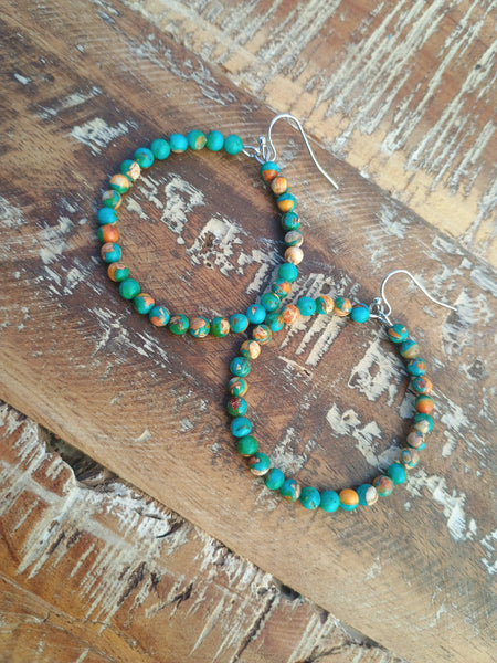 The Short Way Around Faux Navajo Pearl Multi Earrings