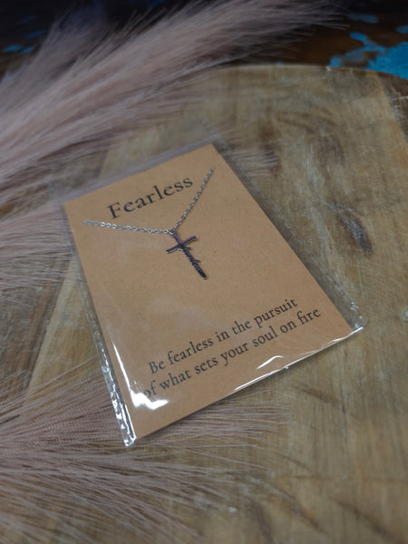 The Fearless Cross Waterproof Necklace