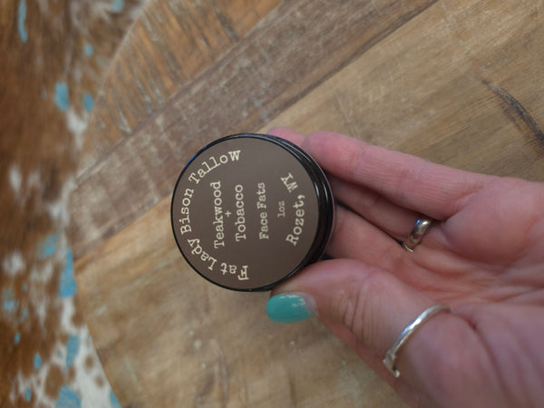 The Small Teakwood and Tobacco Face Fats Tallow