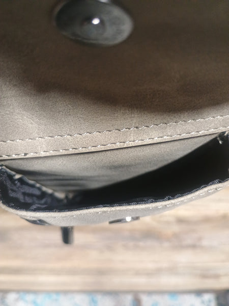 The Wyoming Crossbody Grey Purse