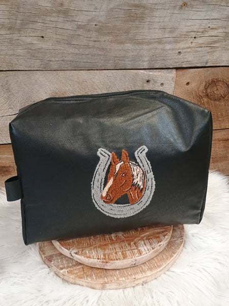 The Black Pack Mule Traveler Pouch Bag