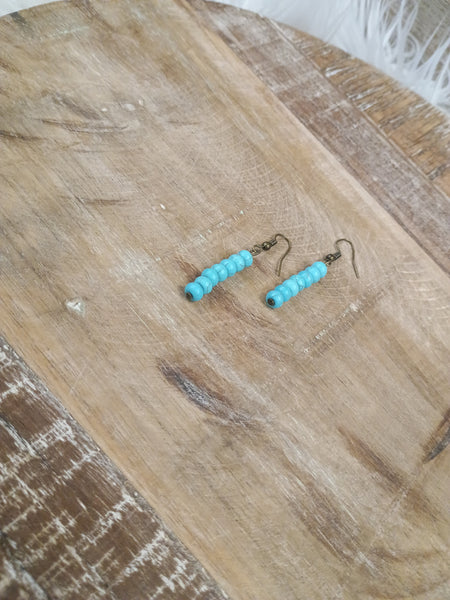 The I Will Start Turquoise Earrings