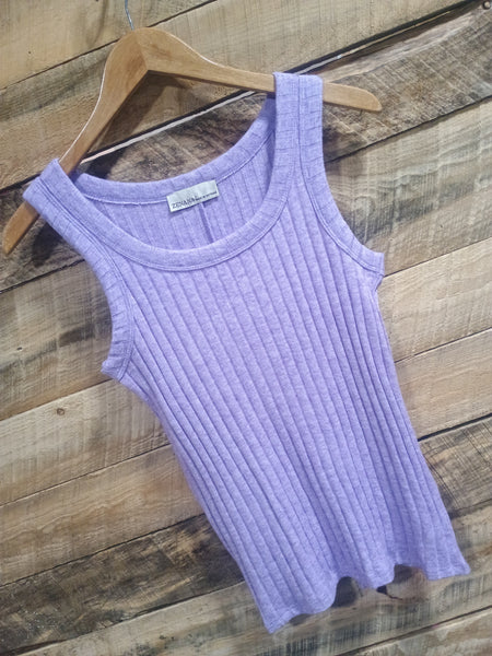 The Talk To Us Lavender Tank Top