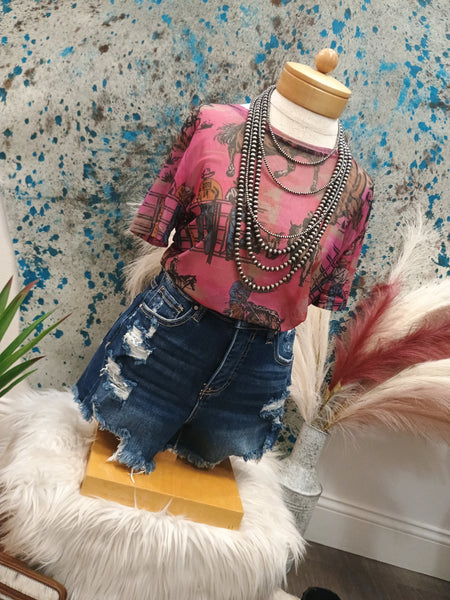 The Cowtown Couture Mesh Top