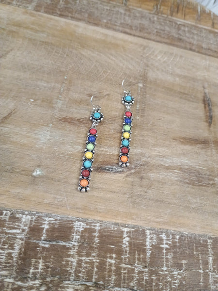 The Real Time Straight Rainbow Earrings