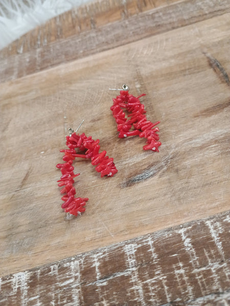 The Pieces Of This Red Earrings