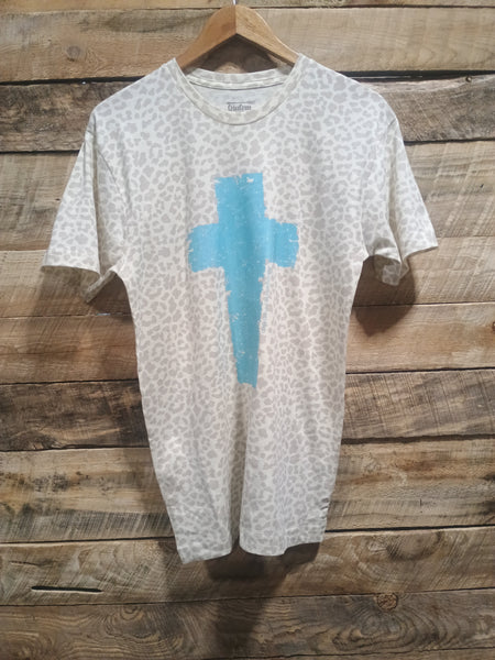 The Cross Leopard Cream Tee