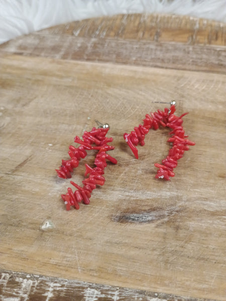 The Pieces Of This Red Earrings