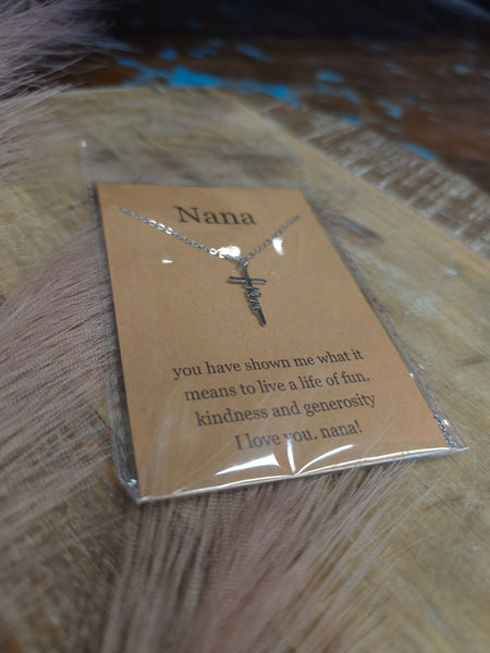 The Nana Cross Waterproof Necklace