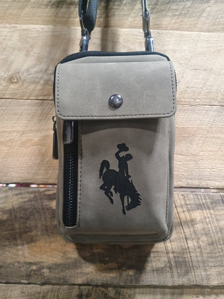 The Wyoming Crossbody Grey Purse