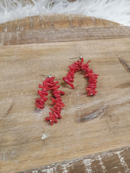 The Pieces Of This Red Earrings