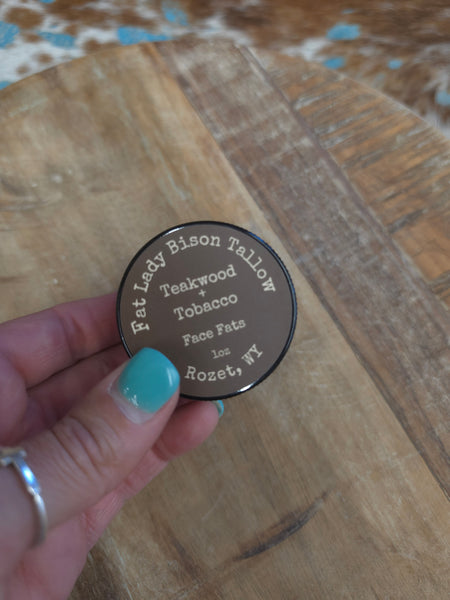 The Small Teakwood and Tobacco Face Fats Tallow