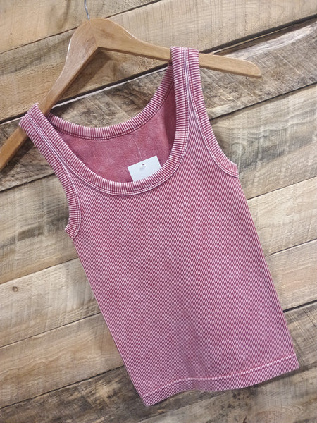 The Talk To Me Rust Tank Top
