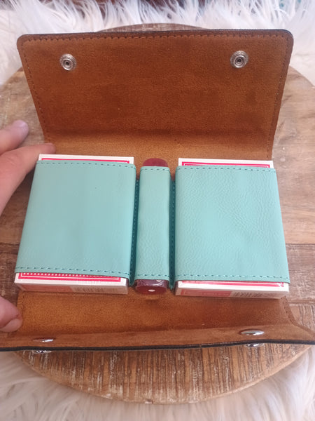 The Wyoming Dice & Card Turquoise Set