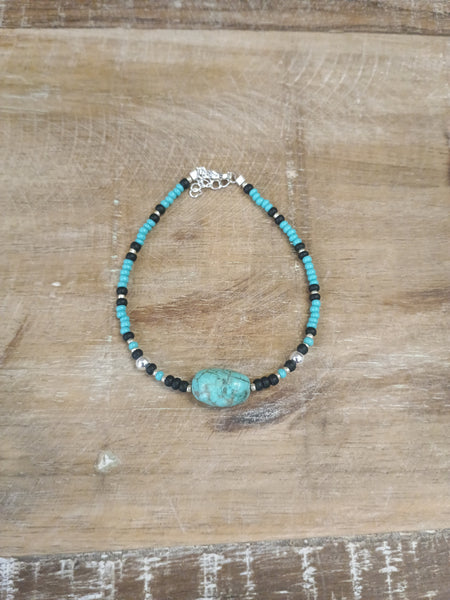 The Real Turquoise and Black Bracelet
