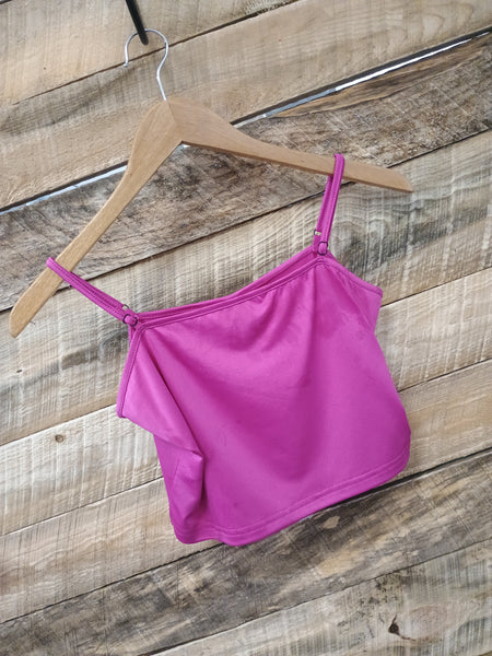 The Fuchsia Crop Tank Top
